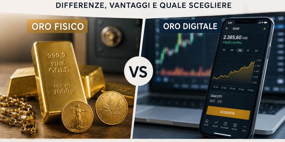 oro fisico o oro digitale